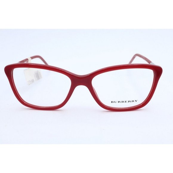 New Burberry B 2170 3456 Cat Eye Red Eyeglasses Optical Frames 52mm - Picture 2 of 5